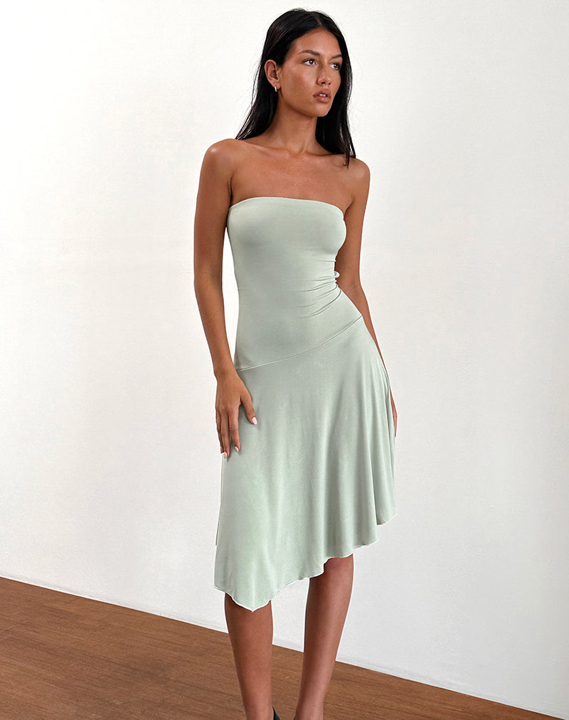 Slinky Sage Bandeau Midi Dress | Akira motelrocks.com Slinky Sage Bandeau Midi Dress | Akira motelrocks.com