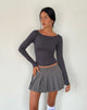 Image of Amabon Long Sleeve Top in Ocean Storm