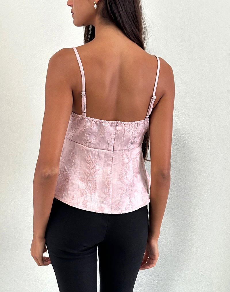 pink satin camisole