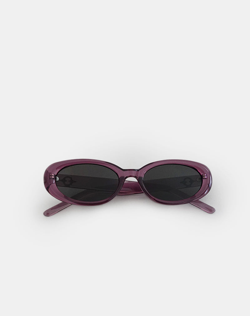 Purple Oval Sunglasses Ametra –