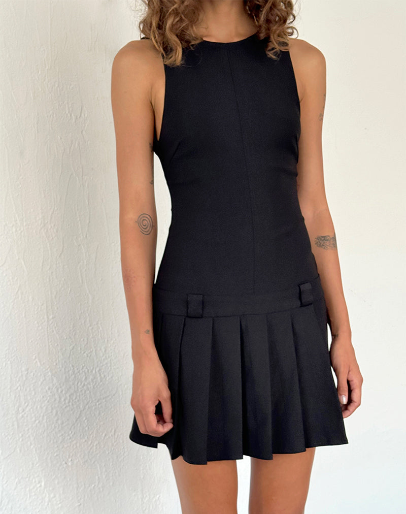 Black Backless Mini Dress | Ayosa motelrocks.com Black Backless Mini Dress | Ayosa motelrocks.com