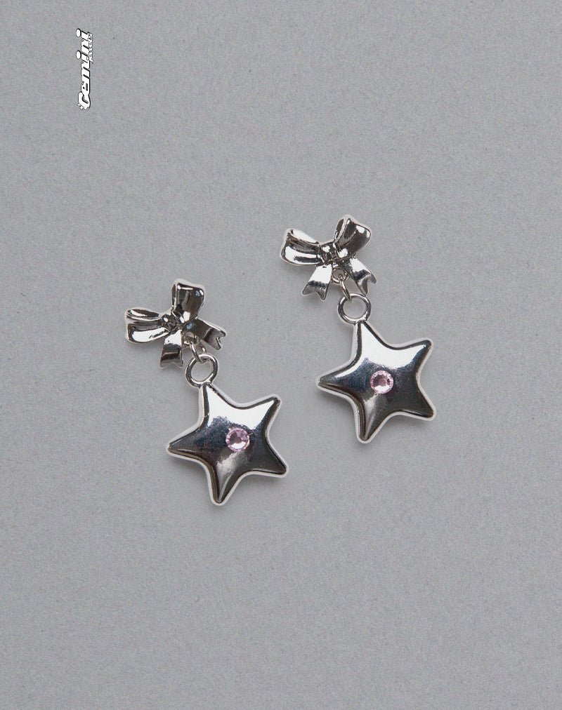 Bellatrix Earrings Pink Star
