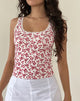 Image of Carillo Top in Summer Strawberry Off White