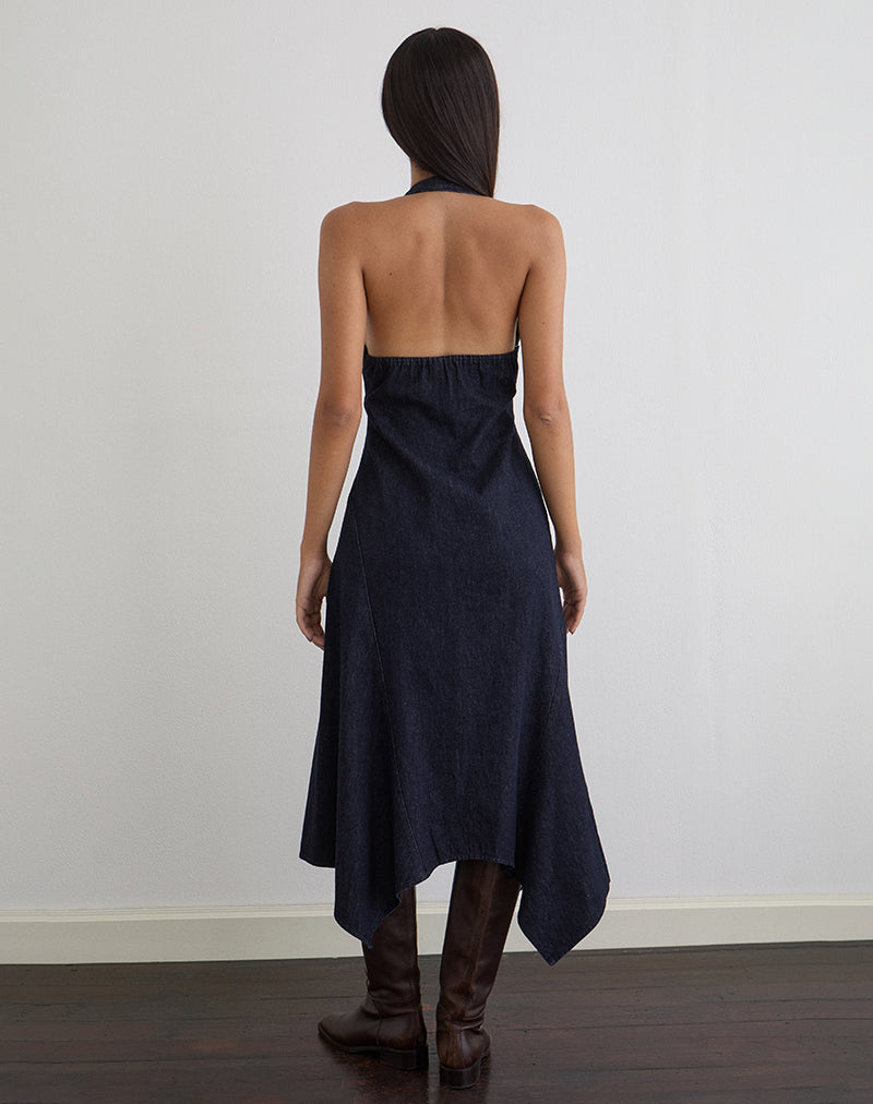 Blue Indigo Midi Dress | Comari  motelrocks.com