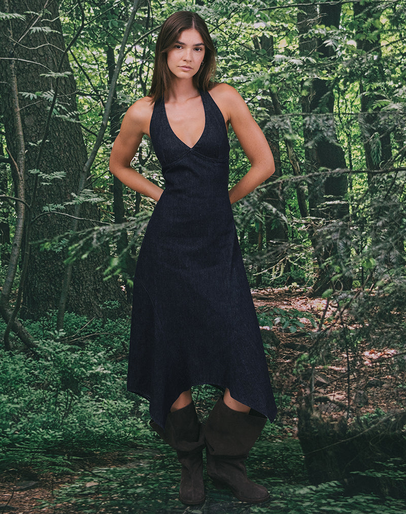 Blue Indigo Midi Dress | Comari  motelrocks.com