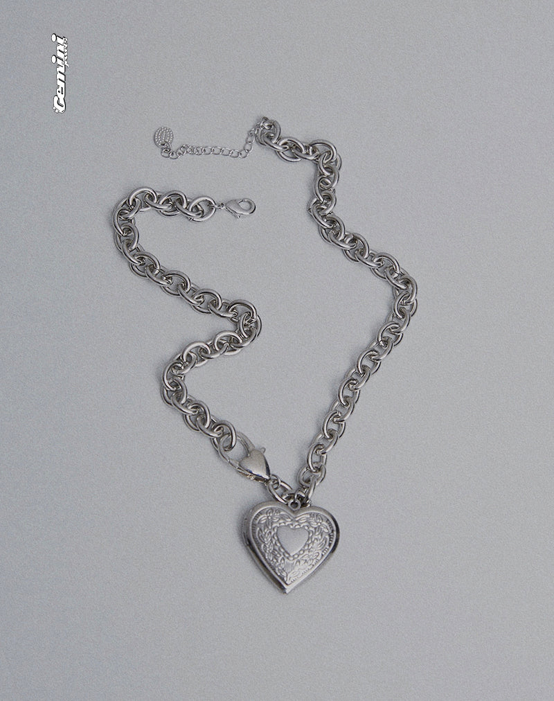 Image of Jude Chunky Heart Necklace by Gemini Jewels