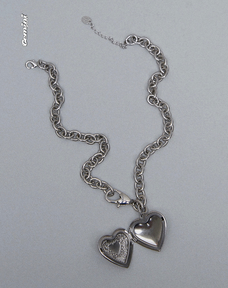 Image of Jude Chunky Heart Necklace by Gemini Jewels