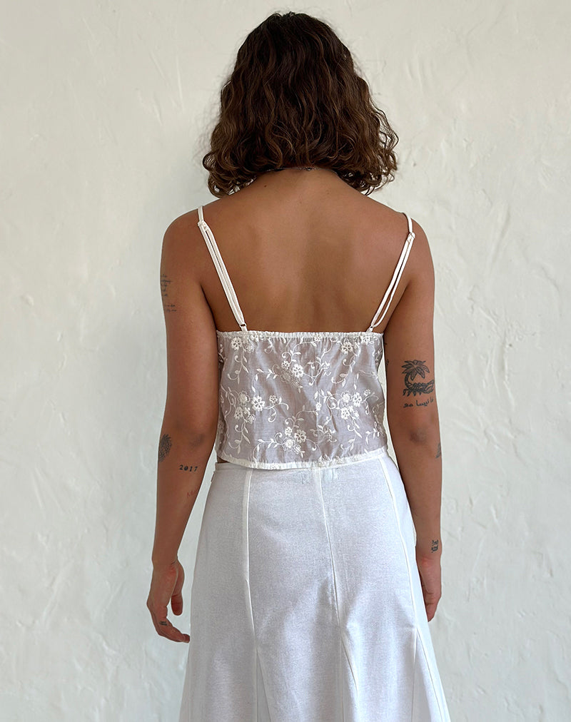 White Broderie Top Kasturi –