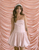 image of Krayofa Puffball Mini Dress in Baby Pink