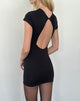 Image of Kyuki Mini Dress in Black Lycra