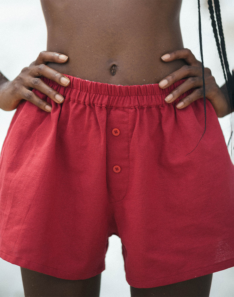 Image of Laboxe Shorts in Adrenaline Red