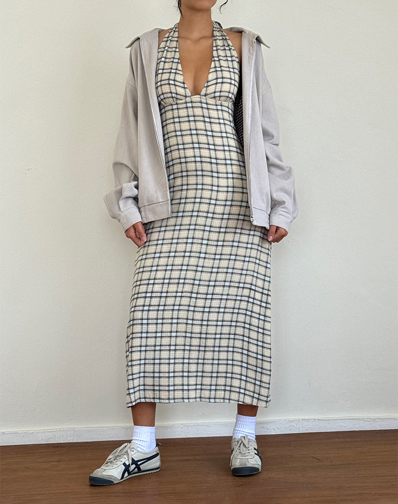 Pastel Blue And Pink Plaid Tartan Women's Robe