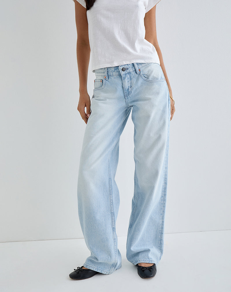 Icy Blue Wash Low Rise Jeans | Parallel – motelrocks.com