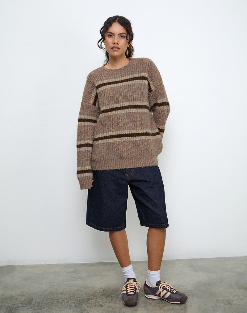Brown Striped Jumper Lunet –
