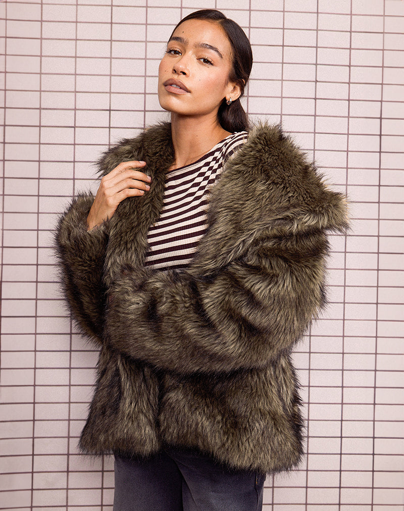 Faux Fur Jacket Coats Perth Misty Faux Fur Jacket White Fluffy