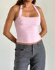 Image of Image of Maggha Halterneck Top in Crinkle Pink