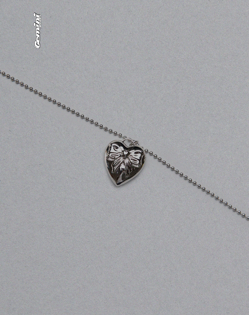 Matilda Silver Heart Necklace