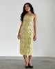 Image of Nosita Midi Dress in Sunflower Pop Yellow