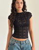 Image of Nova Top in Regal Lace Black