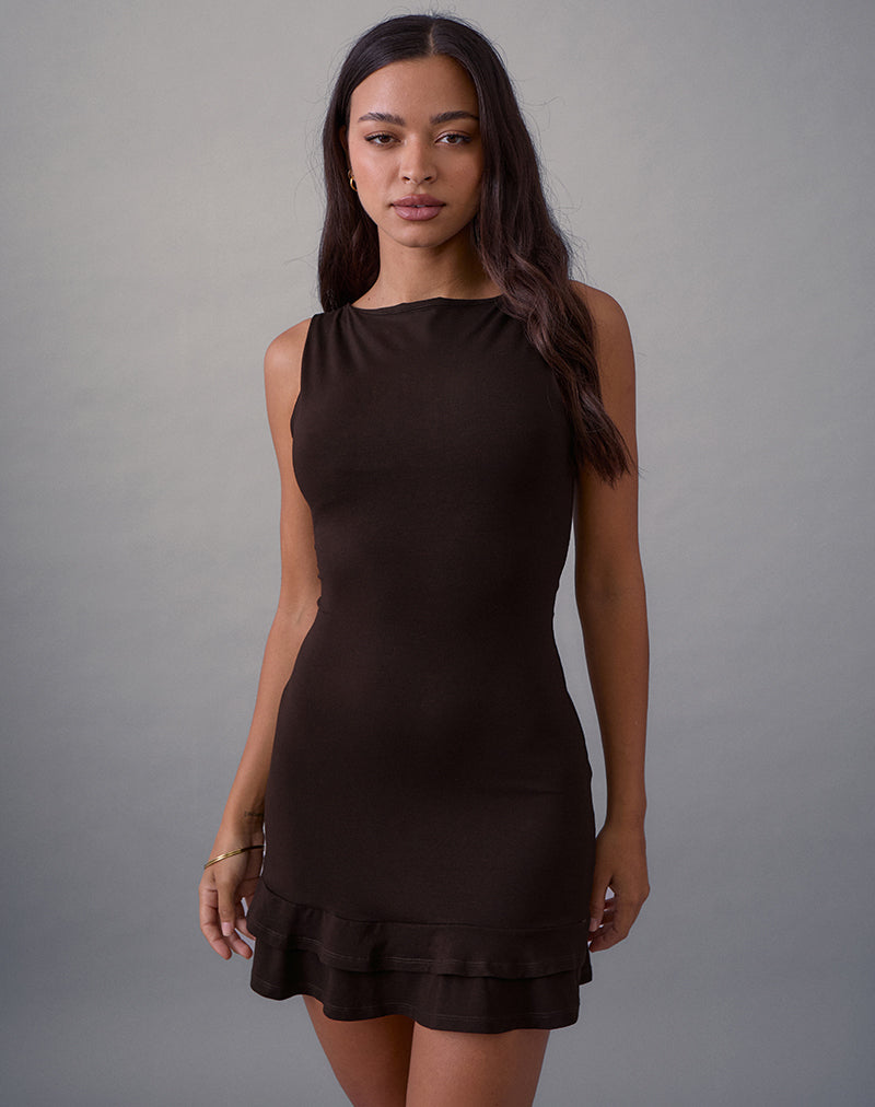 sachin and babi light blue dress Outcast Zephyria Mini Dress Chocolate in Brown
