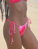 Image of Leyna Bikini Bottom in Pink Watercolour
