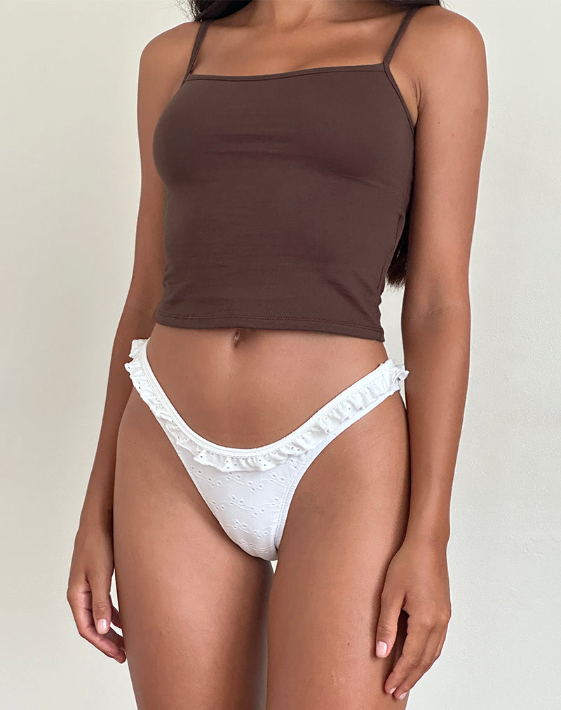image of Solay Vest Top in Bitter Chocolate