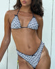 Image of Pumyla Bikini Top in Floral Stripe with Bows