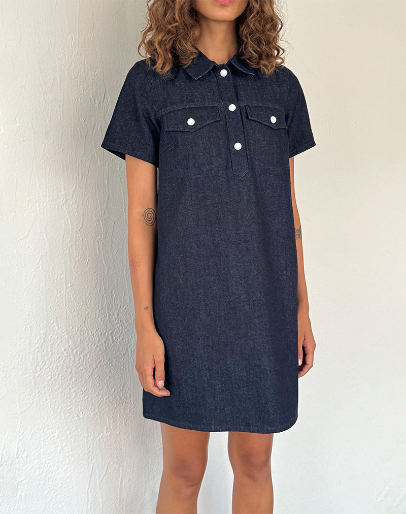 white christmas dresses Denim Indigo Maxi Dress