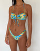 Image of Farida Bikini Bottom in Blue Watercolour Floral