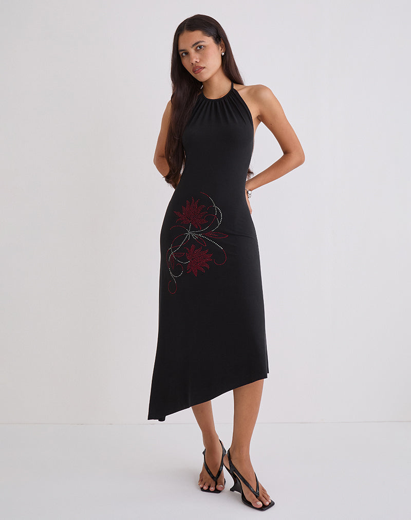 knee length dresses for ladies AFENDS Womens Valley - Cupro Midi Dress main image 0
