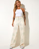 Image of Abba Trouser in Tailoring Graffiti Flower Cream