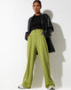 image of Abba Straight Leg Trouser in Tailoring Apple Green