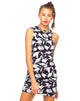 Image of Motel Ameri Cut Out Dress in Paint Marks