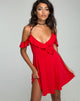 Image of Cannes Skater Dress in Heart Red