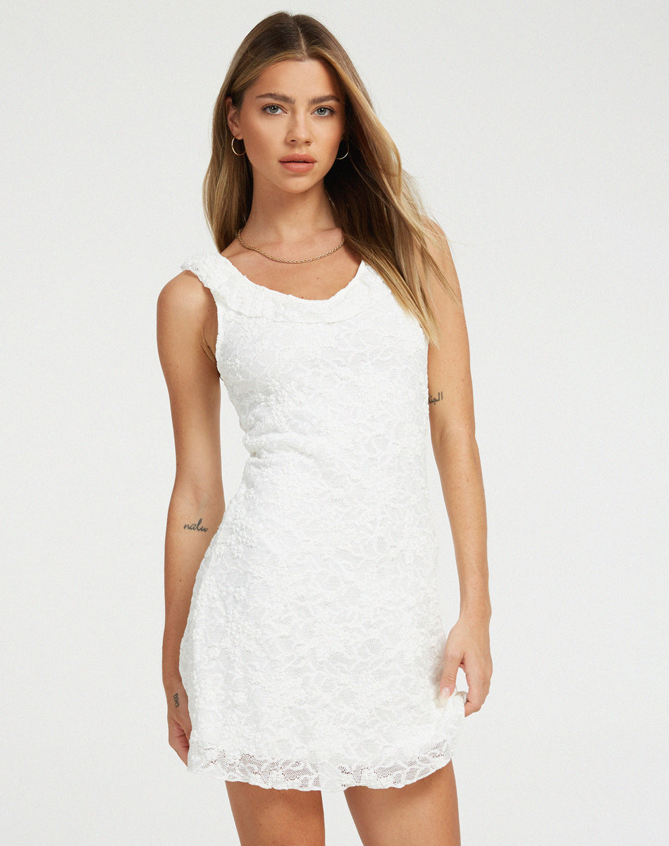 pink short lace dress Sheila Pink Eyelet Short Dress