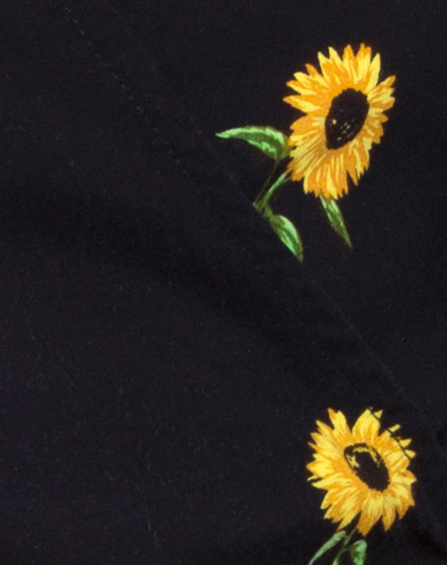 Image of Gios Crop Top in Ditsy Sunflower