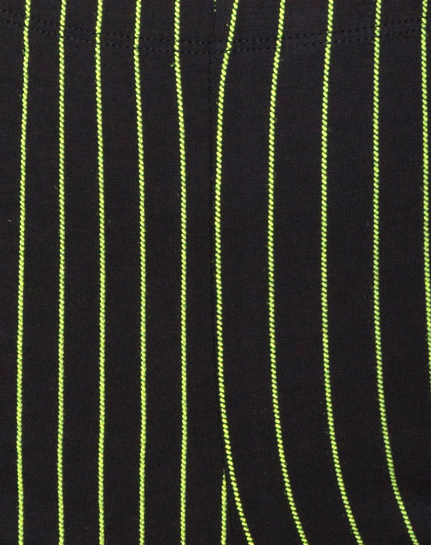 Image of Cycle Short in Neon Pinstripe