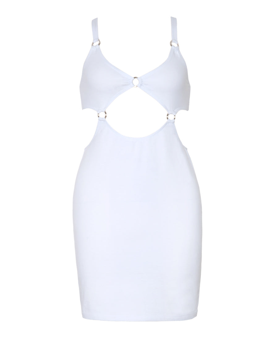 Image of Jezabel Cut Out Dress in White