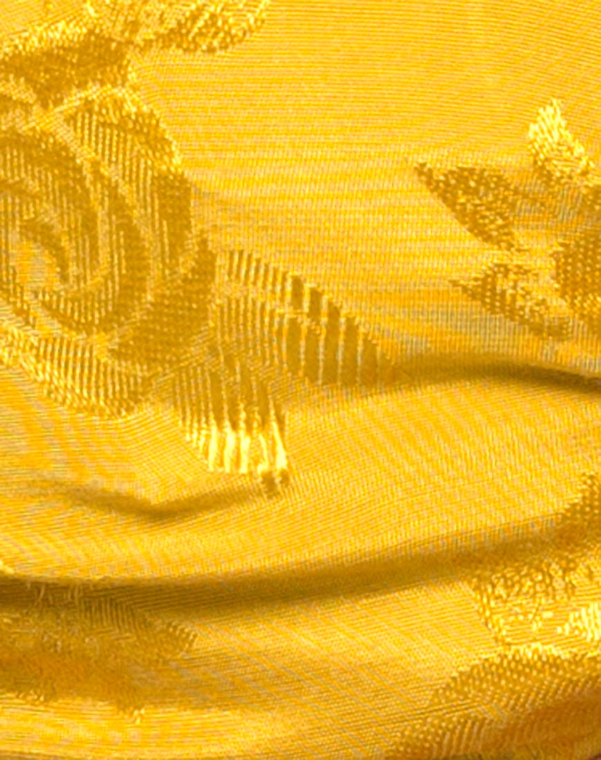 Image of Kasen Bralet in Satin Mustard Rose