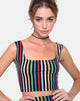 Image of Mucell Crop Top in P.E Stripe