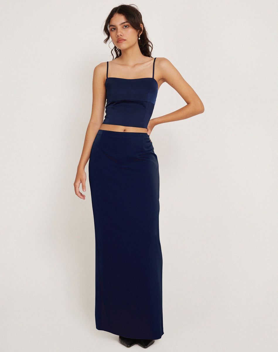 Navy Marigold Top main image 0