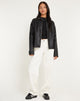 image of MOTEL X BARBARA Low Rise Parallel Jeans in True White