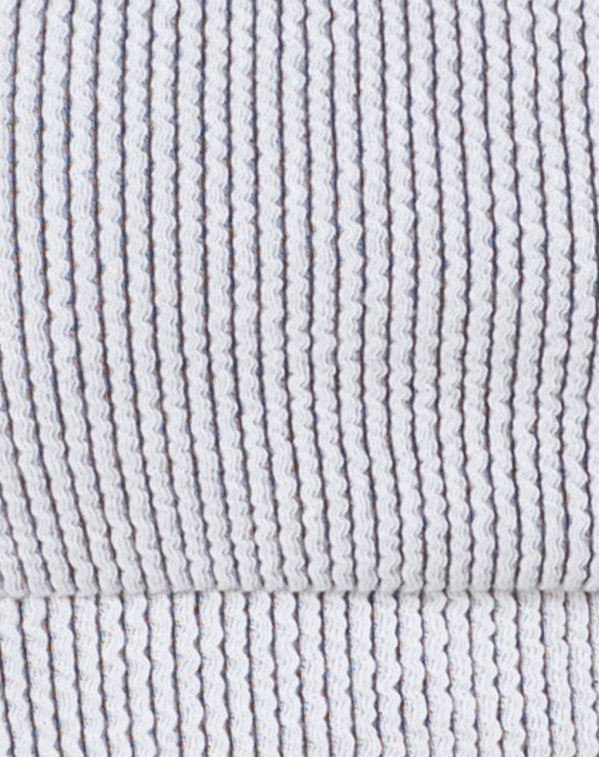 Image of Shani Bikini Top in Crinkle Rib White