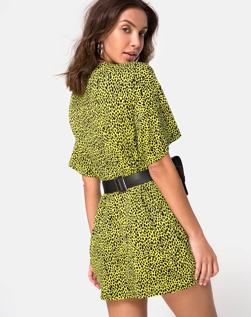 strapless open back dress Nellie Maxi Dress Leopard