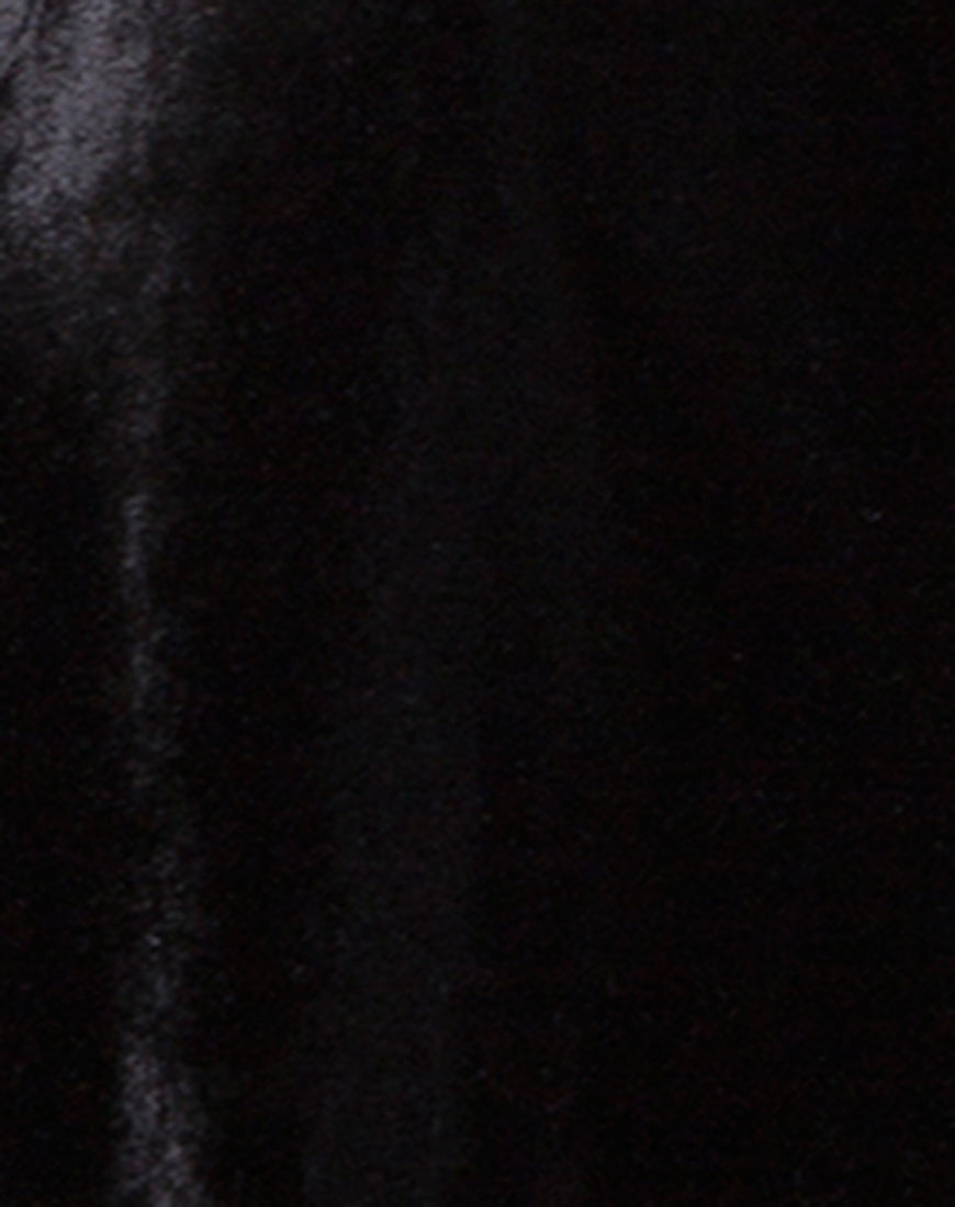 Image of Tori Dress in Velvet Pearl Black
