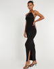 image of Virnilia Halterneck Maxi Dress in Black