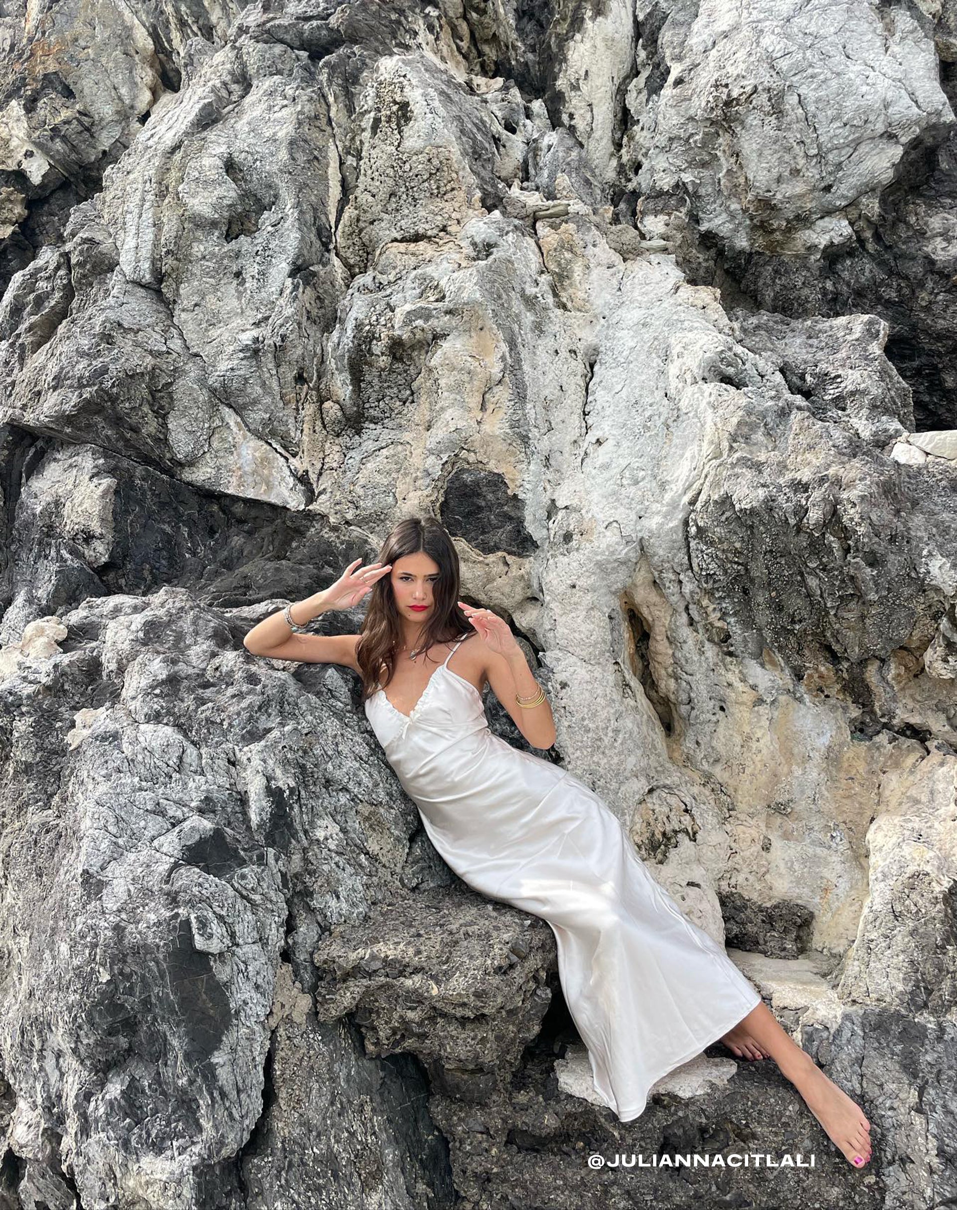 Satin Pearled Ivory Midi Dress | Padil motelrocks.com Satin Pearled Ivory Midi Dress | Padil motelrocks.com