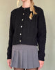 Image of Abelia Cable Knit Cardigan in Black