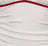 White with Adrenaline Red Piping
