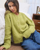 Image of Aceso Cardigan in Bright Chartreuse